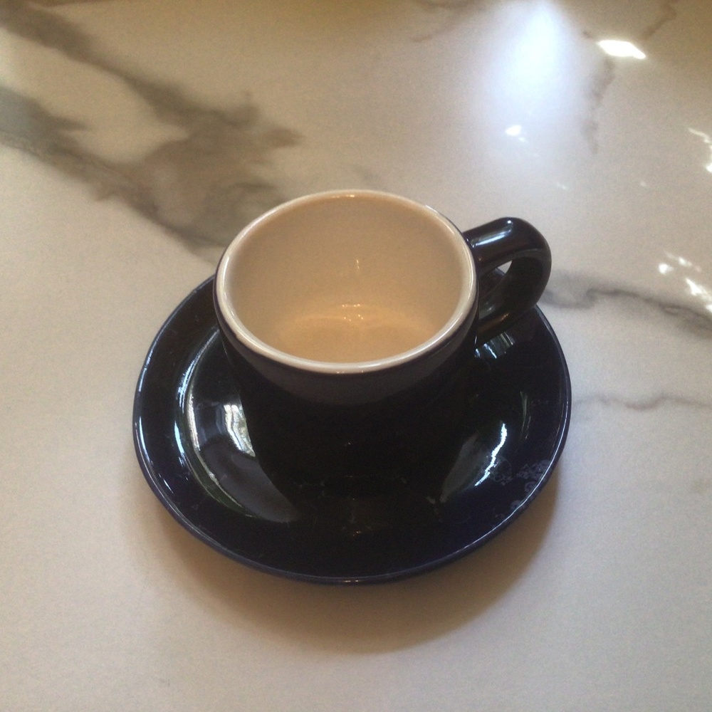 Espresso cup and saucer